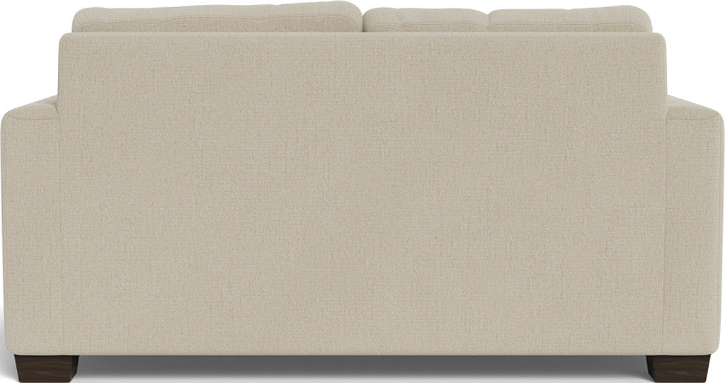Track 62 Loveseat - Modern 2-Seater Sofa for Small Spaces, Comfortable Fabric Couch with Sturdy Wooden Legs - Perfect for Apartments, Living Rooms and Cozy Home Decor