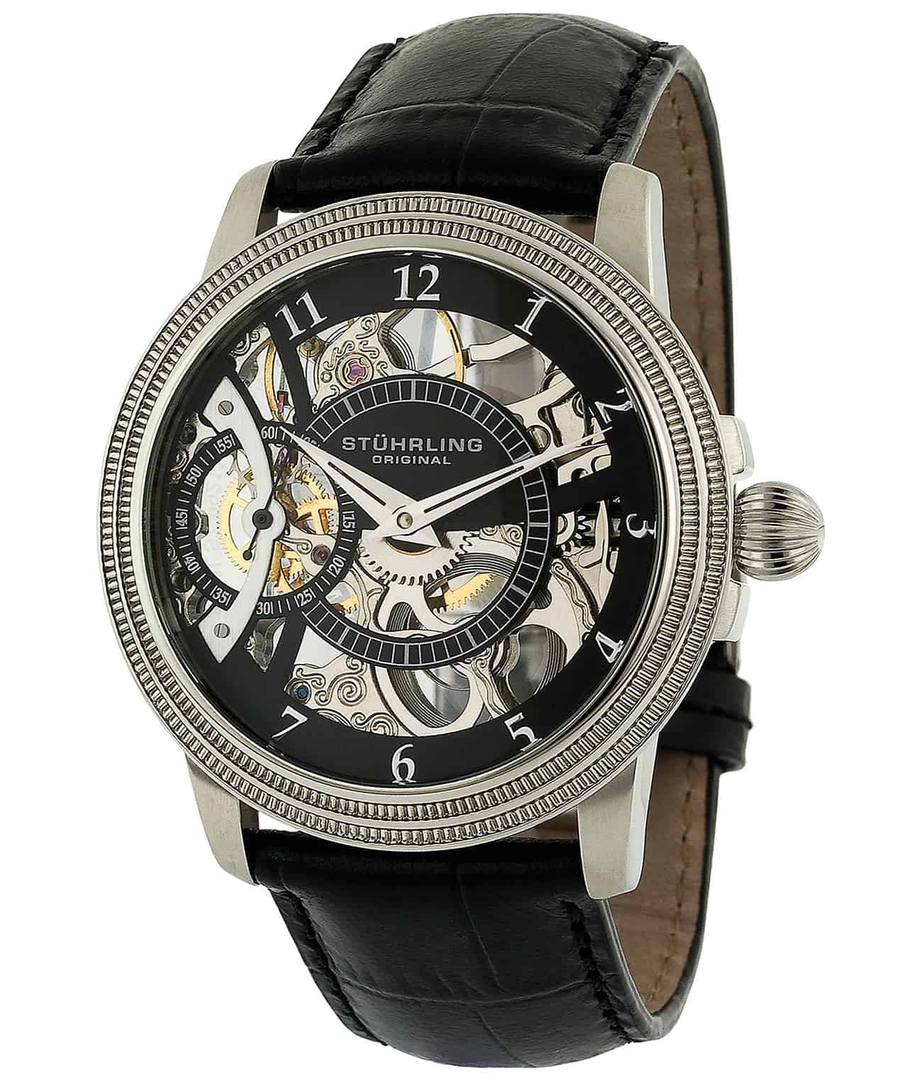 Black Dial / Black Case / Black Leather Strap Black PVD Deployant Buckle