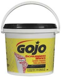 Gojo 25 Count Scrubbing Wipes - Heavy Duty Hand Cleaning Towels for Mechanics, Industrial & Workshop Use - Disposable Degreaser Wipes for Grease, Oil & Dirt Removal