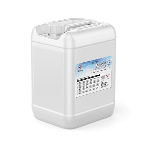 40% Ferric Chloride Solution - 5 Gallon Pail for PCB Etching & Water Treatment | High-Purity Copper Etchant | Made in USA by Alliance Chemical | Ideal for Electronics Manufacturing & Industrial Water Purification
