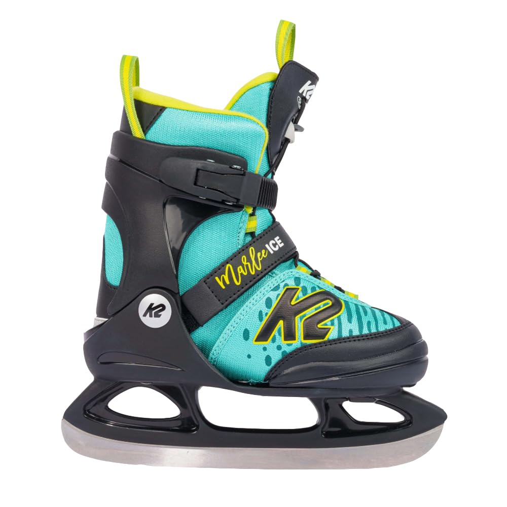 K2 Marlee Adjustable Ice Skates for Girls - Youth Figure Skates with Comfortable Fit for Beginners & Recreational Skating - Perfect for Ice Rinks, Parks & Winter Sports