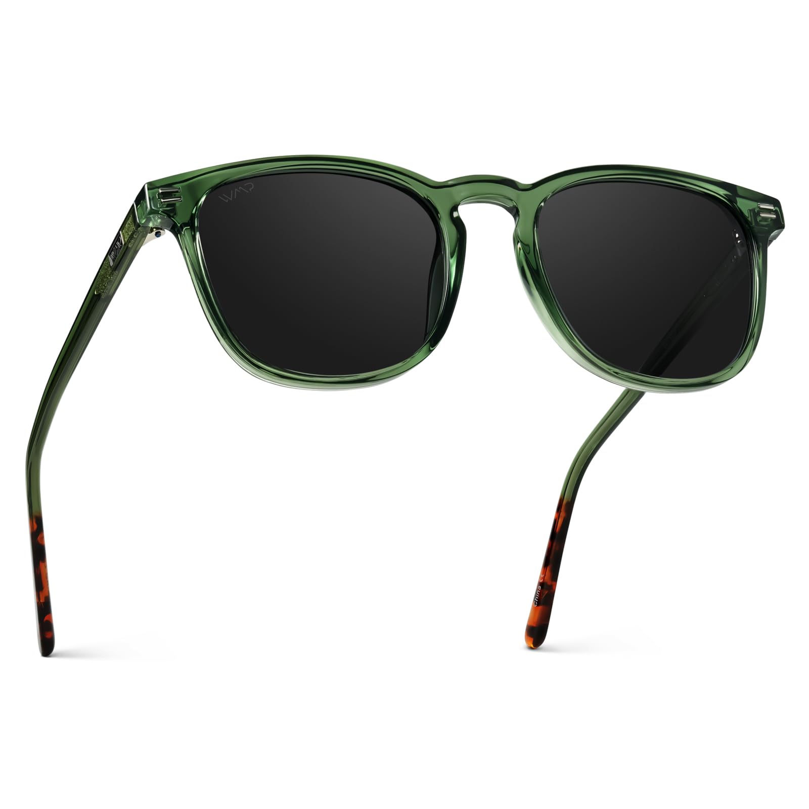 WMP Eyewear - Polarized Square Sunglasses for Men, UV Protection, Lightweight & Stylish - Perfect for Driving, Outdoor Sports & Beach Activities