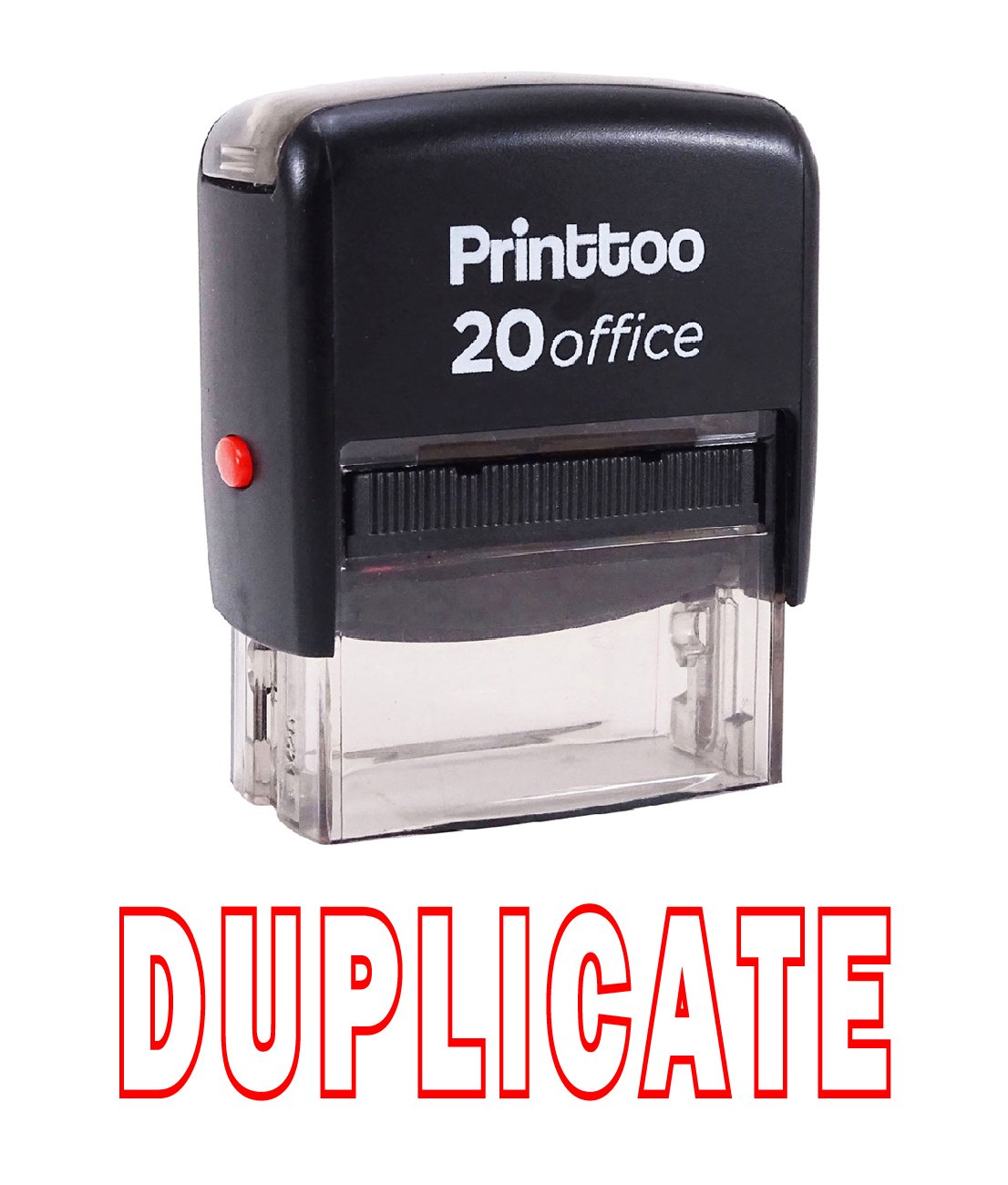 Custom Self-Inking Rubber Stamp for Office & Business - Personalized Red Ink Stamp for Documents, Paperwork & Crafting