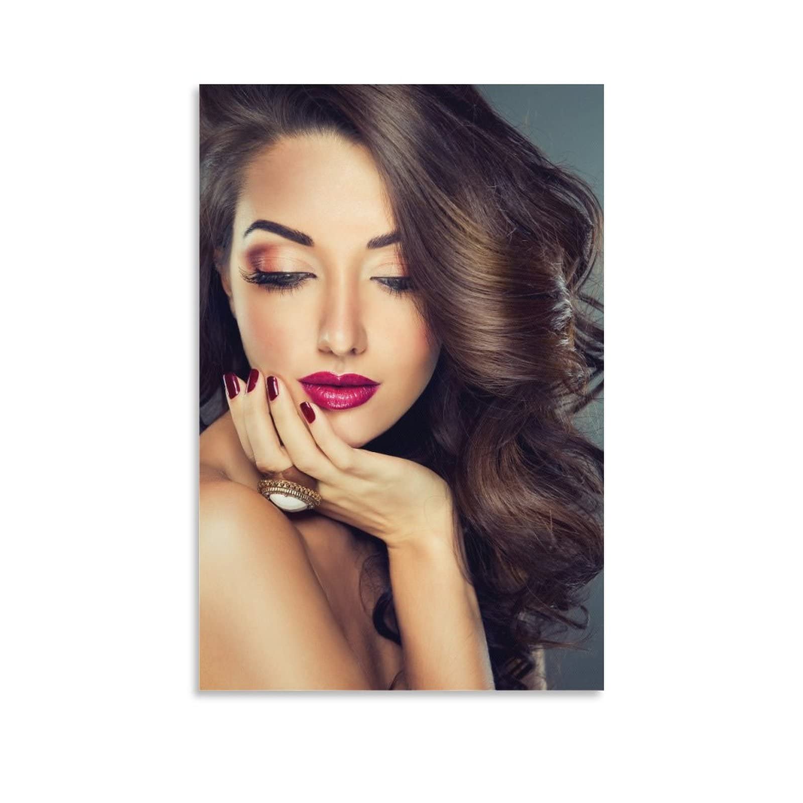Professional Hair Salon & Beauty Makeup Art Posters - Canvas Wall Decor for Bedroom, Living Room - 20x30 Inch (50x75cm) Unframed - Perfect for Salon Decor, Beauty Studio Inspiration & Home Aesthetic Enhancement