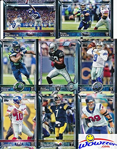 2015 Topps NFL Football Complete 505-Card Retail Factory Set - 5 Special Rookie Variations & 110 Rookie Cards + Bonus Mystery Pack with Autograph or Memorabilia | Perfect for Collectors, Sports Fans & Gift-Giving