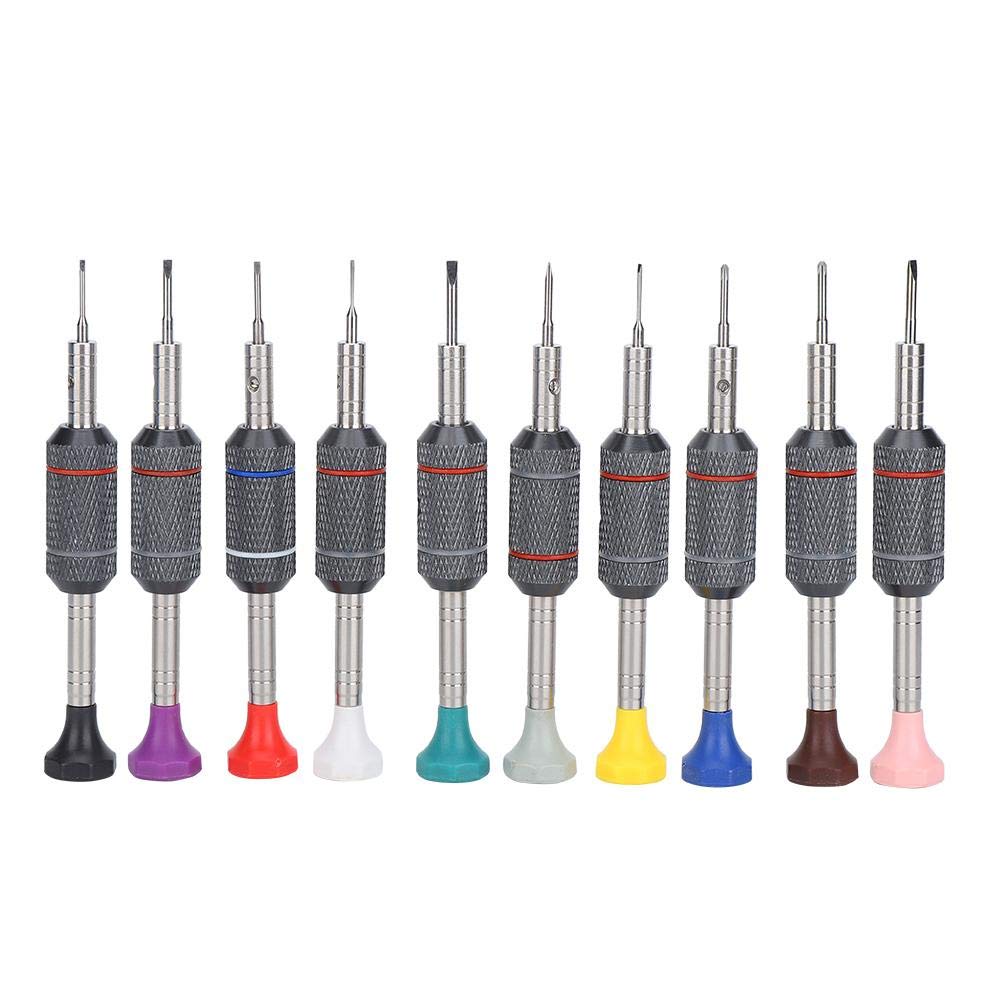 Professional 10-Piece Precision Screwdriver Set with High Torque - Electronics Repair Tool Kit for Computer Circuit Boards & Smartphones - Includes Rotating Stand for Easy Access (Ideal for DIY Repairs, Laptop Maintenance & Small Electronics Fixes)
