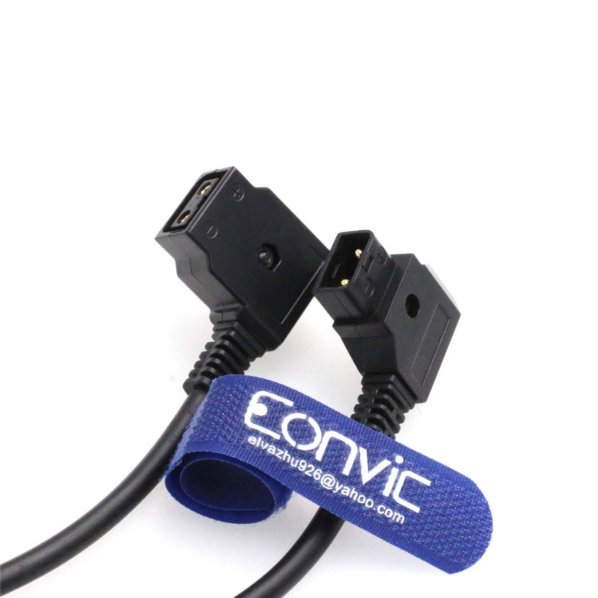 Eonvic D-Tap Extension Cable Male to Female 12V Power Cord for Camera Battery - Compatible with DSLR, Camcorder, LED Light & Video Equipment
