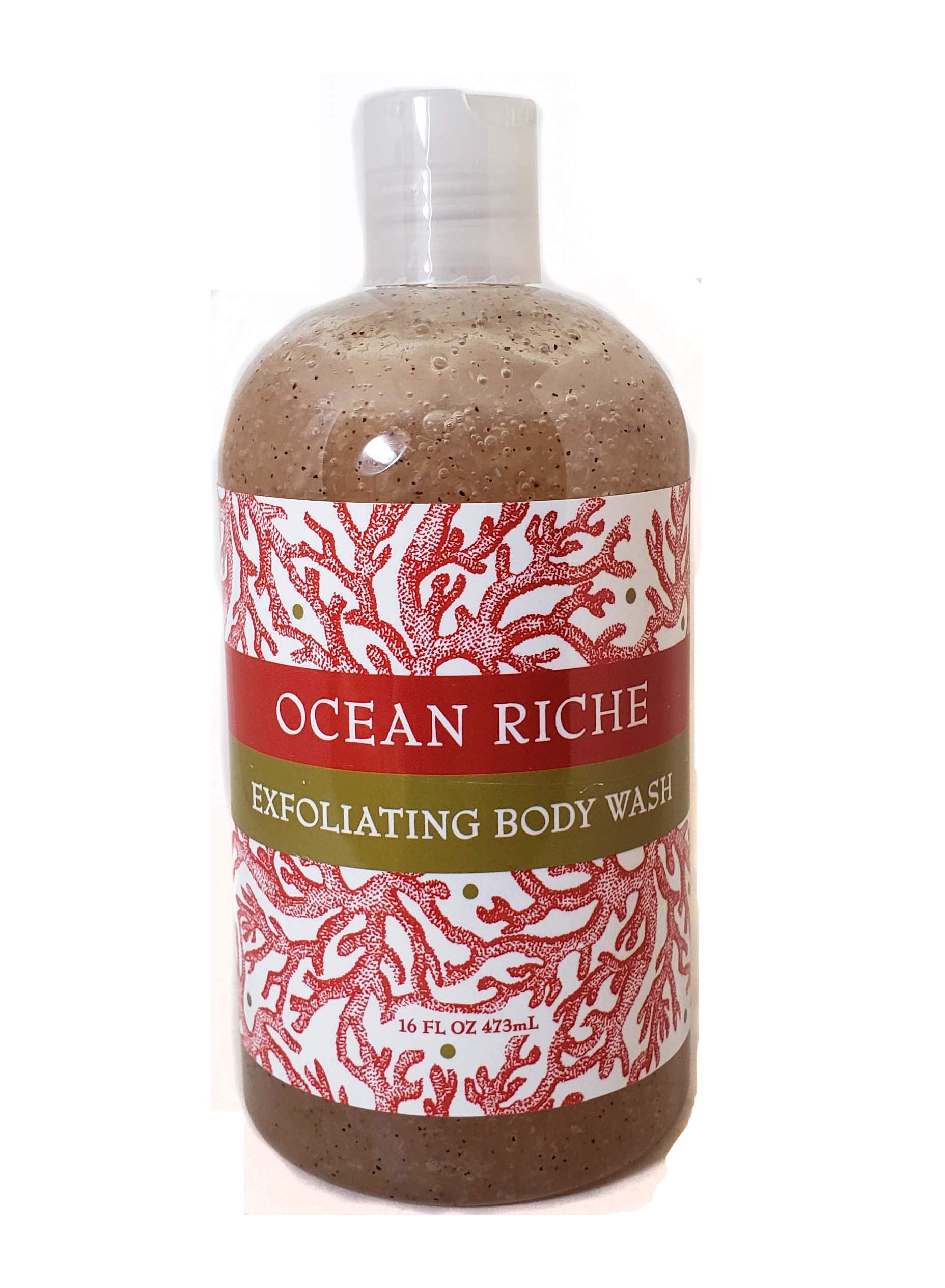 Greenwich Bay Trading Company Botanical Collection Ocean Riche Body Wash - Natural Plant-Based Formula for Hydrated Skin | Perfect for Daily Shower & Spa Relaxation at Home