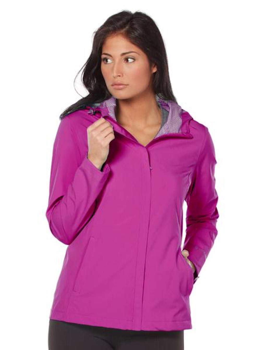 Free Country Women's Plus Size Roam X2O Packable Waterproof Rain Jacket - Lightweight Windbreaker for Outdoor Hiking, Travel & Commuting