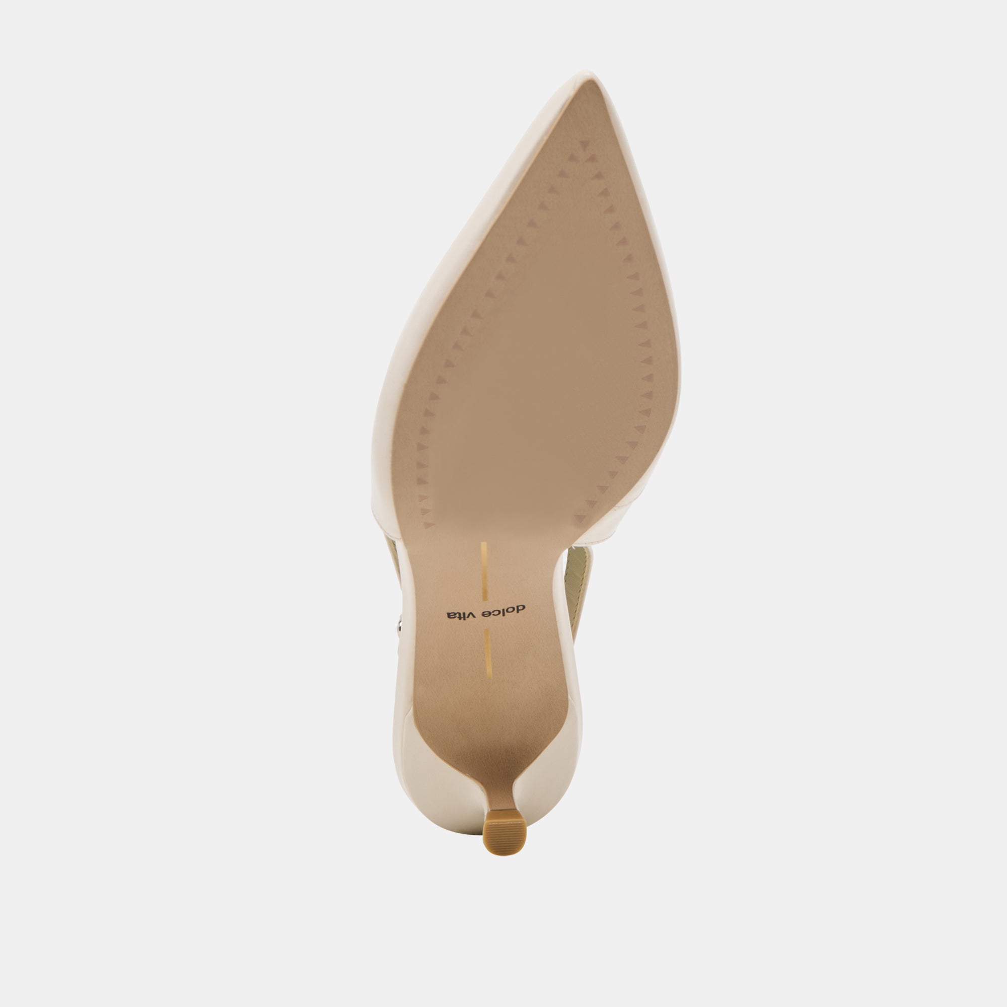 ALENNA Women's High Heels - Bone Crinkle Patent Leather Pumps for Work, Party & Special Occasions