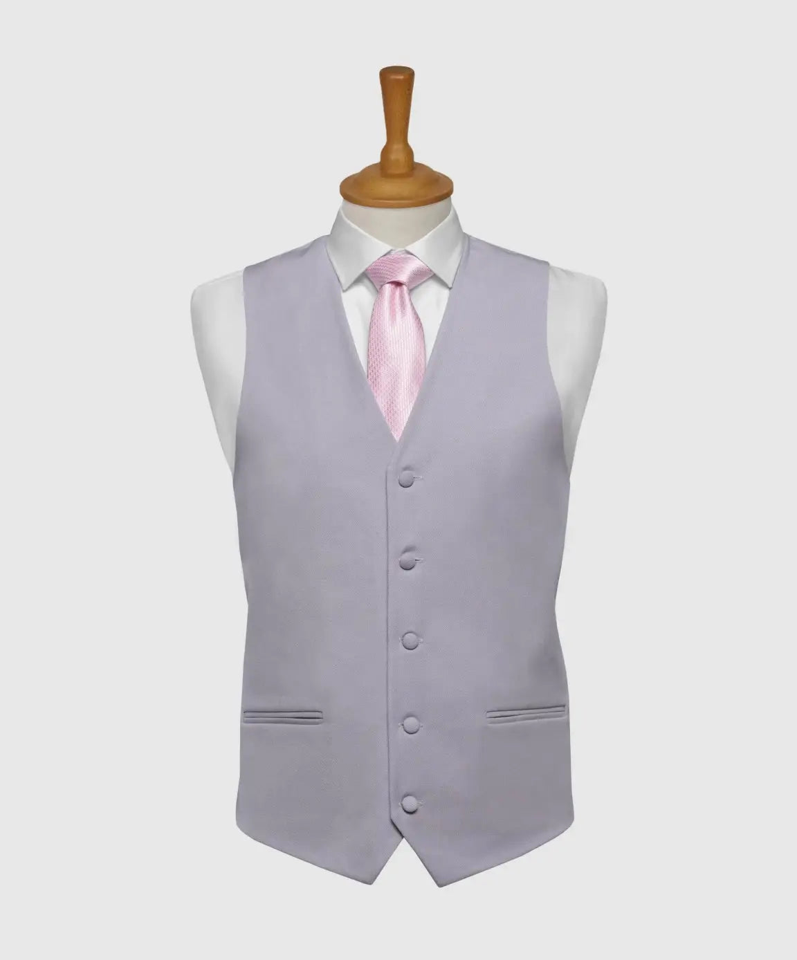 LA Smith Ascot Single Breasted Fine Wool Formal Waistcoat for Men - Elegant Wedding, Business & Evening Wear Vest