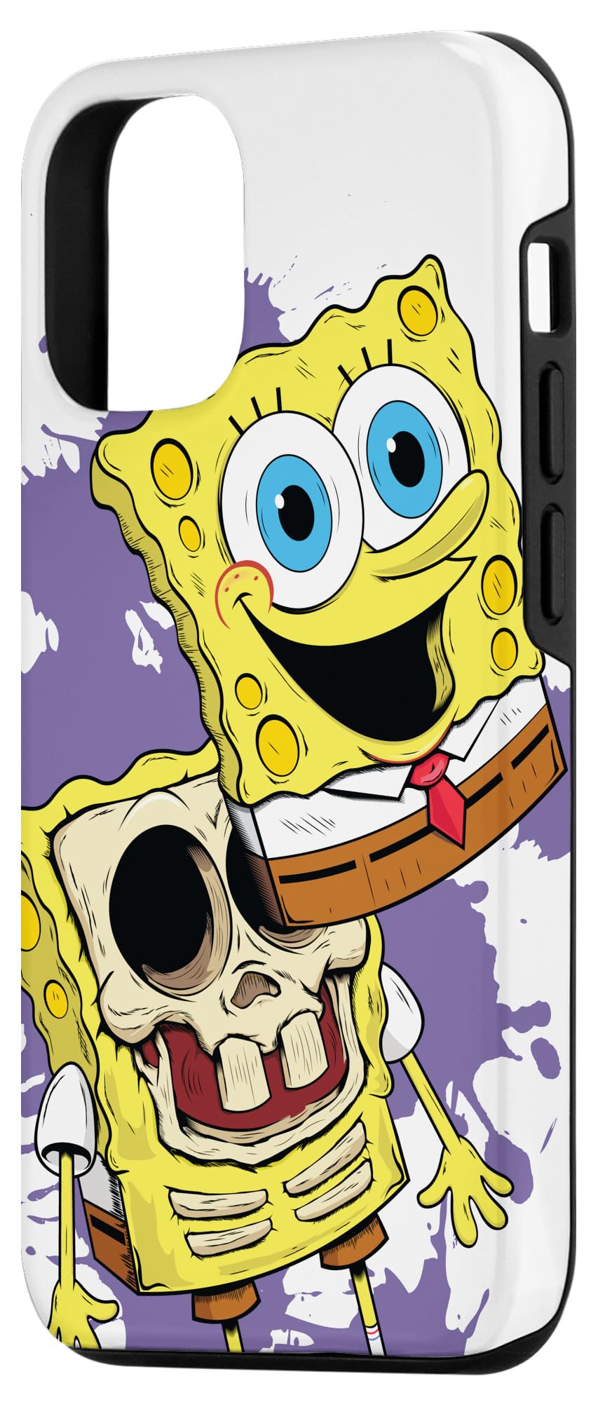 iPhone 12/12 Pro SpongeBob SquarePants Case - Cool Skull Candy Design | Nickelodeon Licensed Phone Cover for Protection & Style - Perfect for Fans, Daily Use & Gift Giving