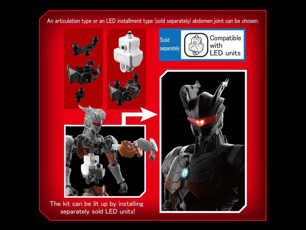Figure Rise Standard Ultraman Darklops Zero Action Version - Premium Plastic Model Kit for Collectors & Anime Fans | Perfect for Display, Cosplay & DIY Projects