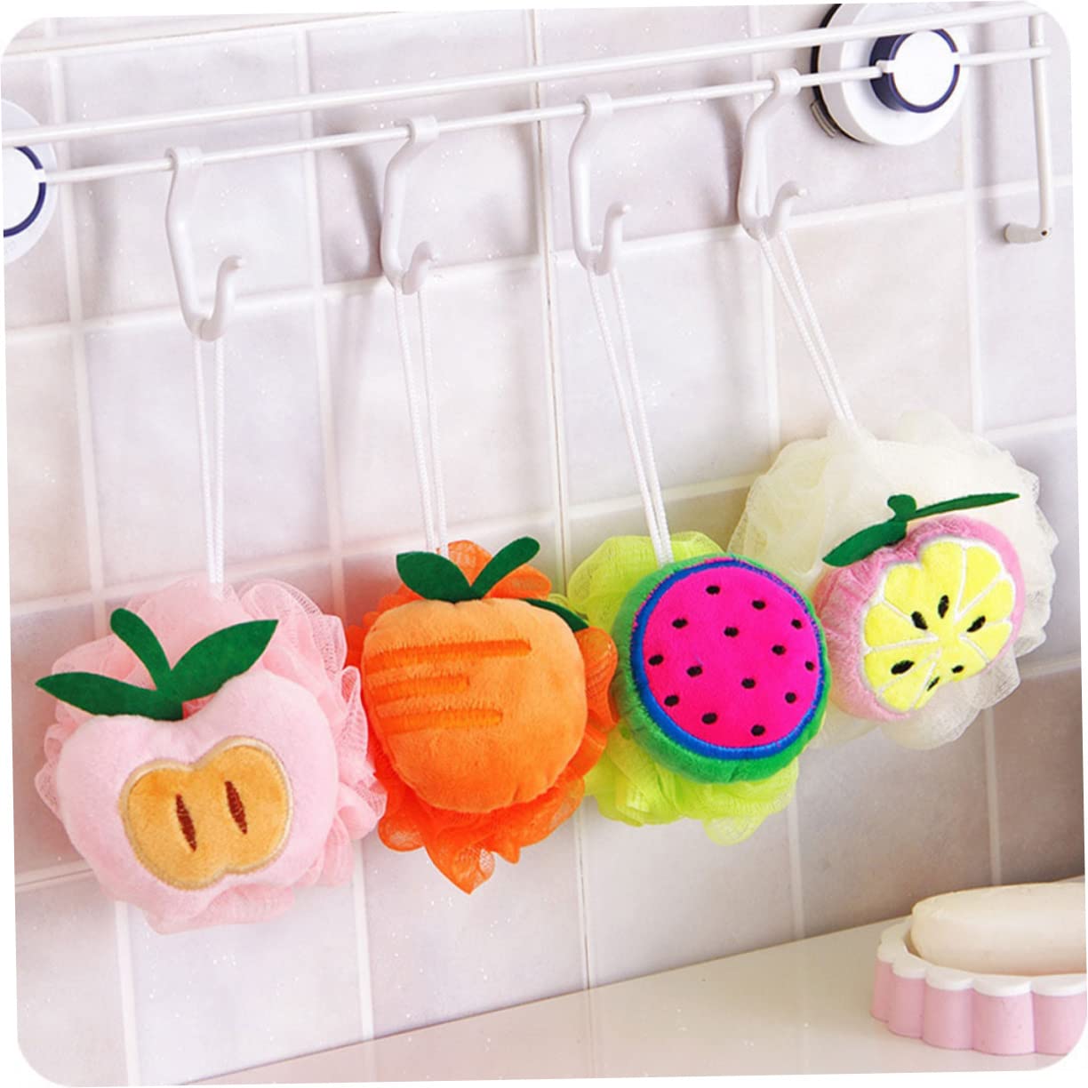 DOITOOL 8-Pack Exfoliating Shower Gloves & Body Scrub Sponges - Large Loofah Bath Ball for Deep Cleansing, Dead Skin Removal - Perfect for Spa, Home Bath & Gift Sets