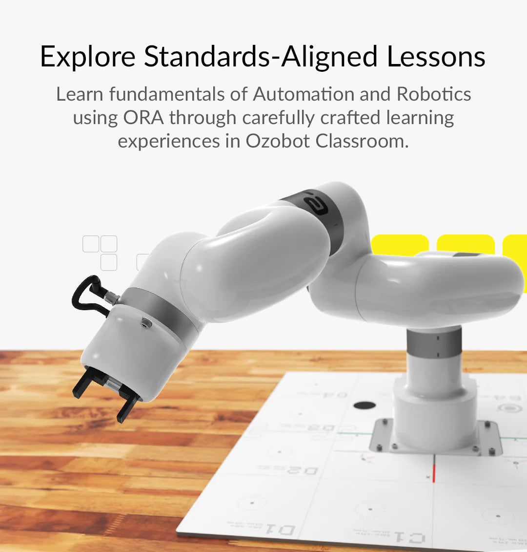 Ozobot Robotic Arm Kit - Programmable STEM Robot for Kids | Coding & Engineering Learning Toy | Perfect for Classroom, Home Education & DIY Projects