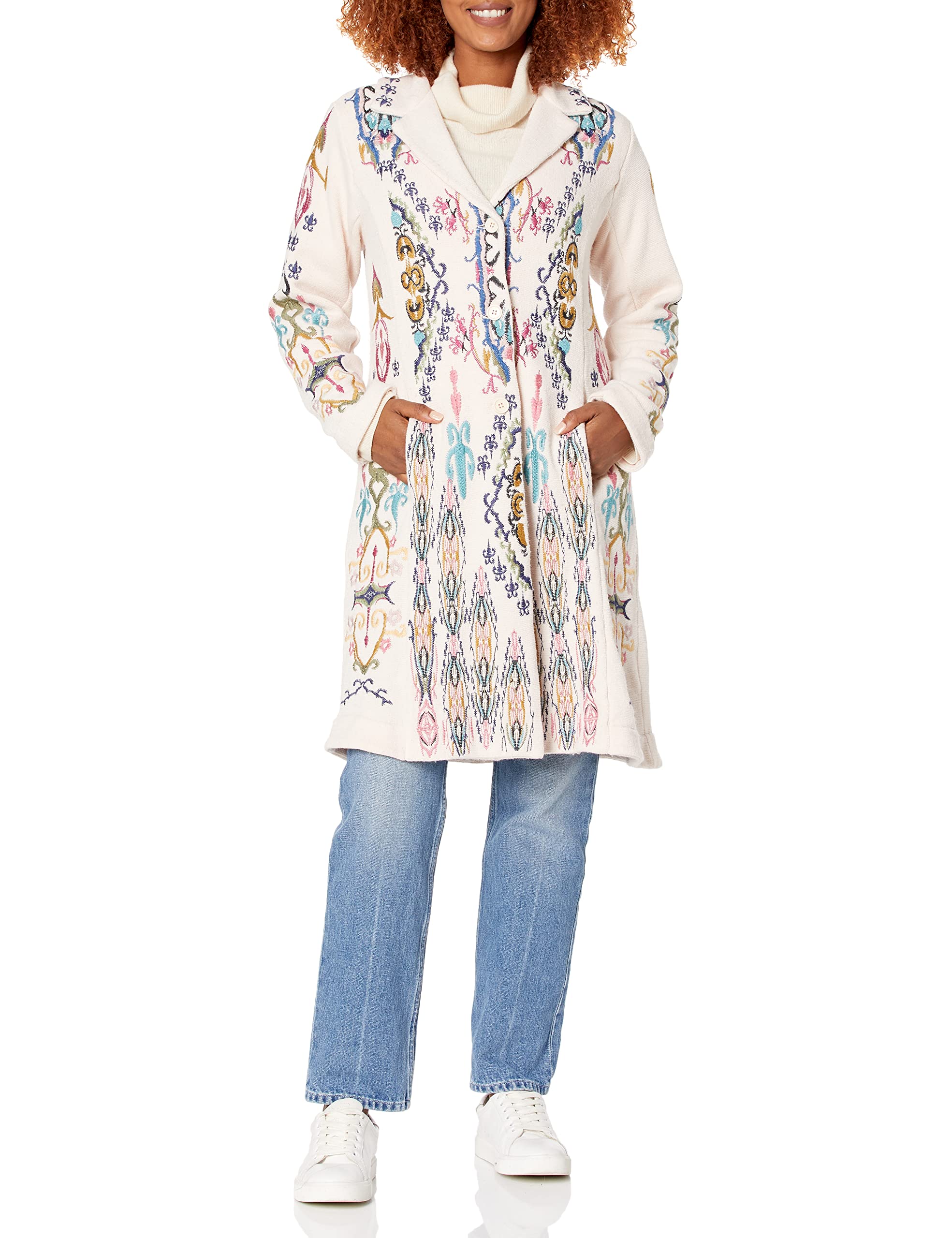 Biya Johnny Was Women's Long Sleeve Sweater - Soft Knit Pullover for Fall & Winter - Cozy Casual Wear for Office, Travel & Date Nights