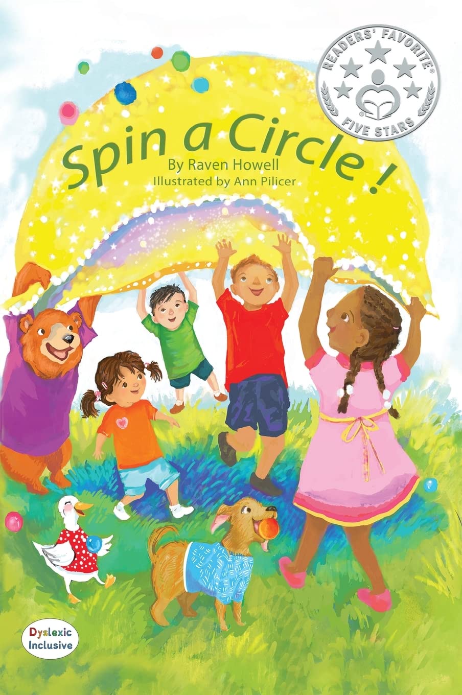 Spin a Circle! Dyslexic Inclusive Children's Book - Fun Learning Activity for Kids with Dyslexia at Home & School