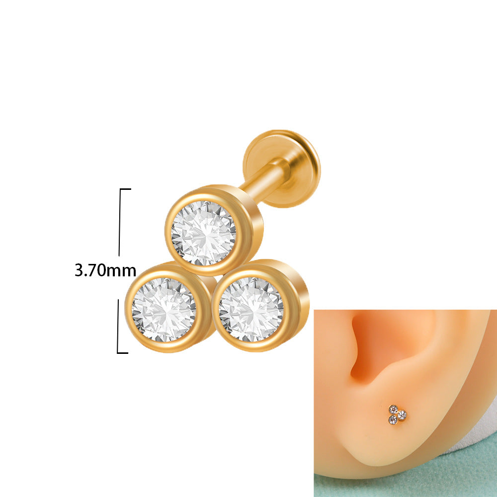 20G Push Pin Earrings - Flat Back Labret Studs for Cartilage, Nose, Lip Piercing | Hypoallergenic Stainless Steel Jewelry | Perfect for Daily Wear, Parties & Gifts