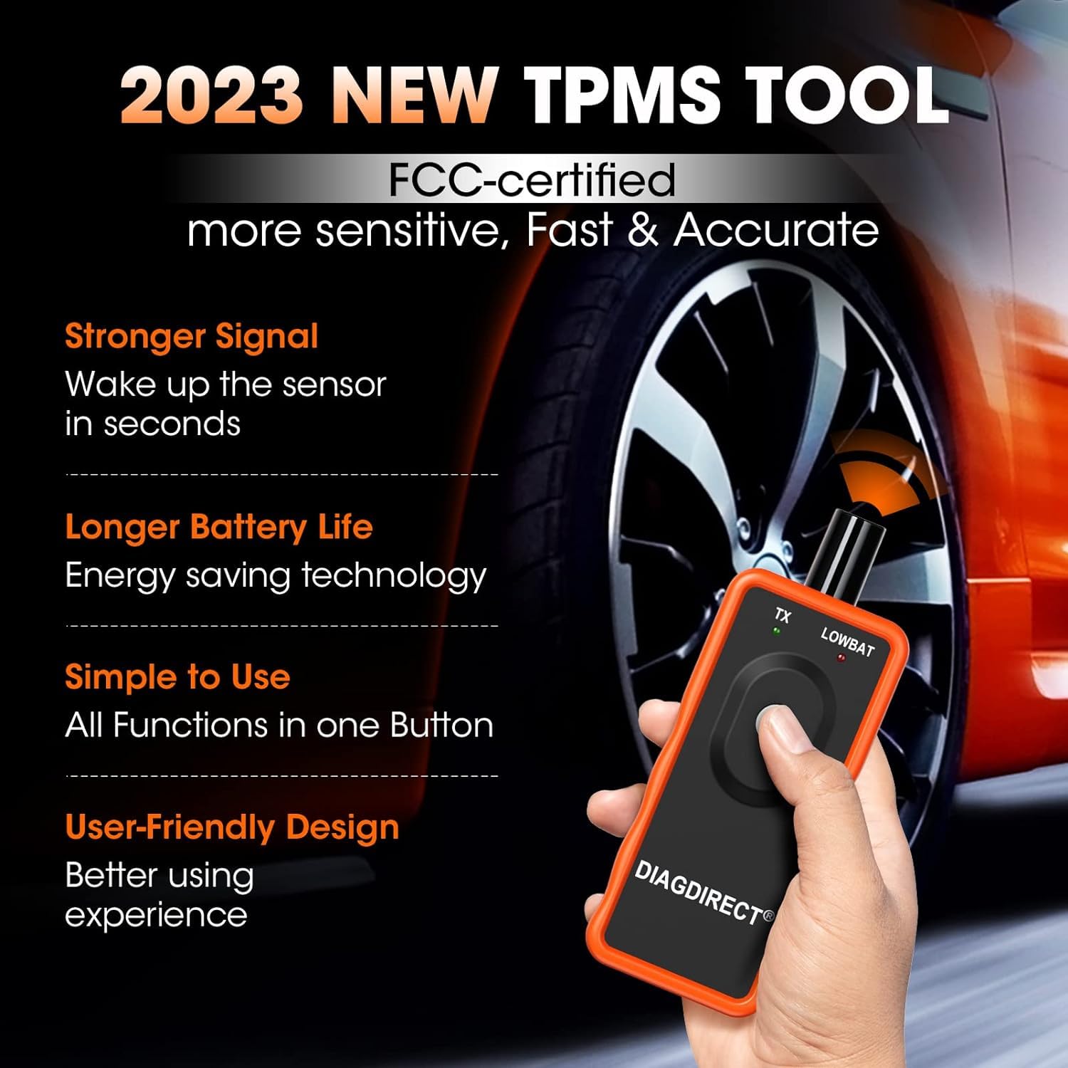 2-in-1 TPMS Relearn Tool for GM & Ford Vehicles | EL50448 Tire Pressure Monitor Sensor Reset Tool | Perfect for Auto Shops & DIY Car Maintenance
