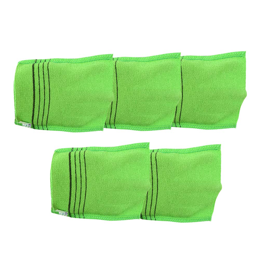 Healifty 5-Pack Exfoliating Glove Mitts - Body Scrub Mitt for Smooth Skin, Bath & Shower Exfoliator, Reusable Wash Cloth for Dead Skin Removal - Perfect for Spa, Home Use & Gift Ideas