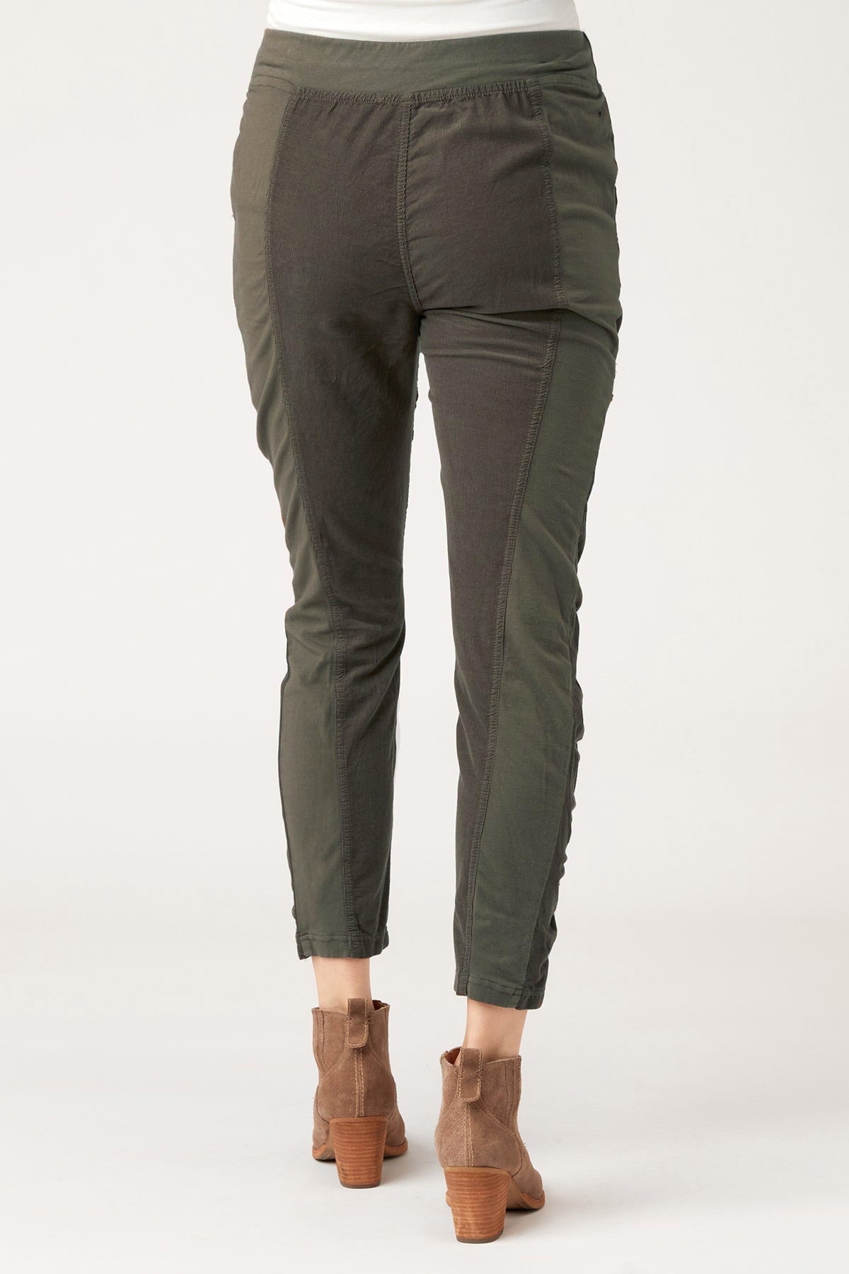 Cord Malanda Pants for Women - Comfortable Stretch Yoga Pants with High Waist & Pockets - Perfect for Workout, Running, Yoga & Lounge Wear