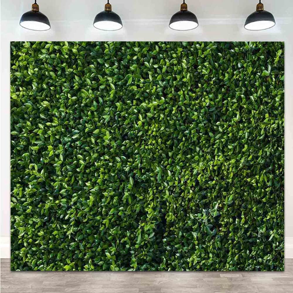 8x8ft Green Leaves Photography Backdrop - Spring Nature Party Decor, Outdoor Theme Newborn Baby Shower & Wedding Photo Background - Vinyl Studio Props for Booth, Portrait & Event Photography | Perfect for Baby Showers, Weddings, Birthday Parties & Studio Sessions
