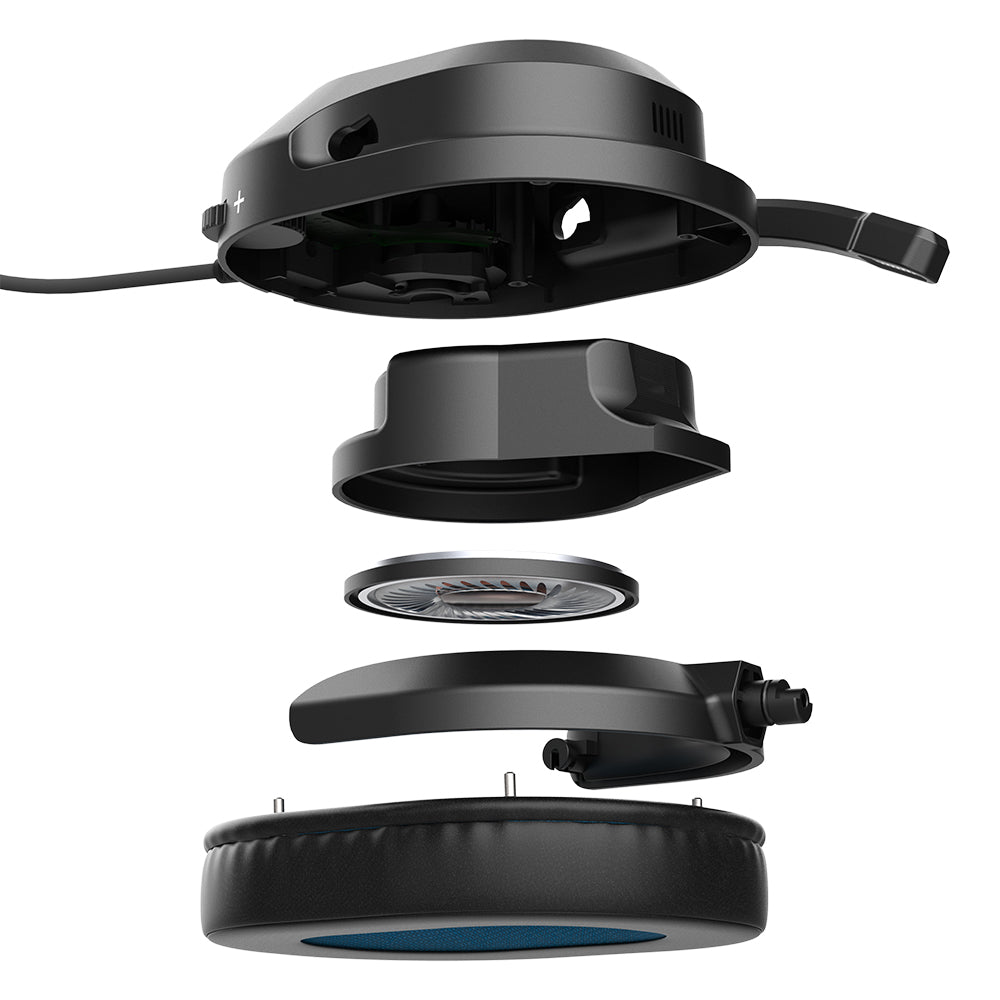 Nightfall Wired Gaming Headset with Noise Cancellation - Black | PC, PS4, PS5, Xbox Compatible for Immersive Gaming Experience