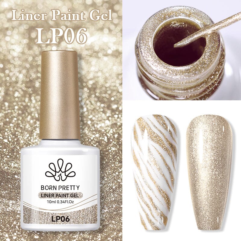 10ml Liner Paint Gel - Long Lasting Waterproof Eyeliner for Precise Lines - Perfect for Makeup Artists & Daily Use