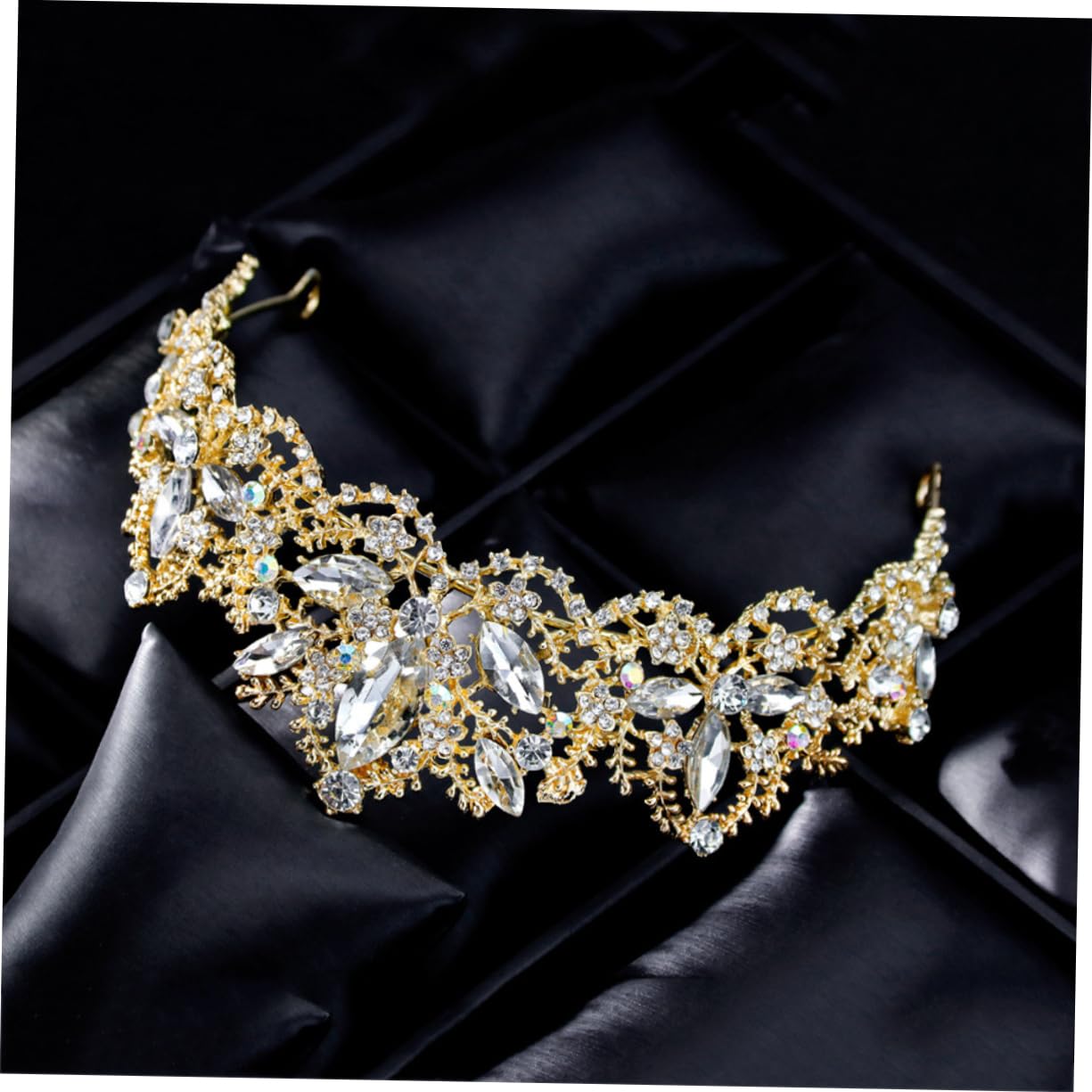 Elegant Bridal Tiara Headband - Wedding Headdress for Bride, Prom & Party - Queen Crown Headpiece for Women - Perfect for Weddings, Proms, and Special Occasions