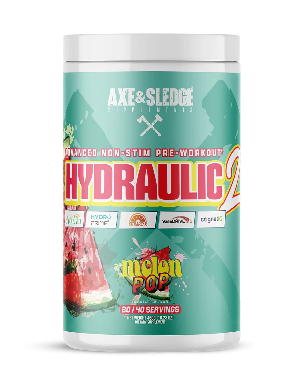 Axe & Sledge Hydraulic Non-Stimulant Pre-Workout Supplement - Boost Energy & Performance for Gym, Bodybuilding & Fitness Training