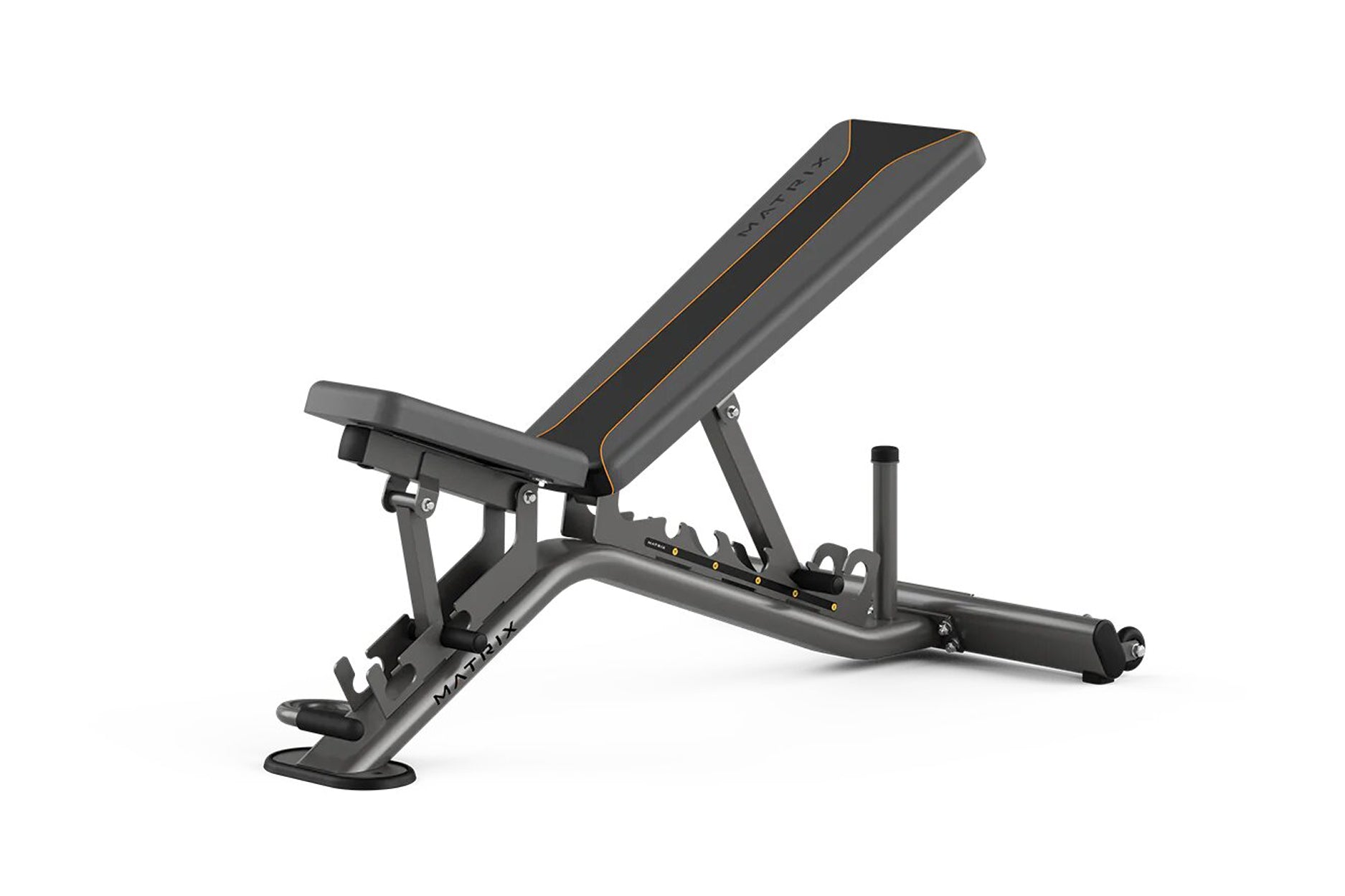 Matrix Multi Adjustable Weight Bench for Home Gym - 12-Position Incline/Decline Workout Bench with Leg Hold-Down - Perfect for Strength Training, Dumbbell Exercises & Full-Body Workouts