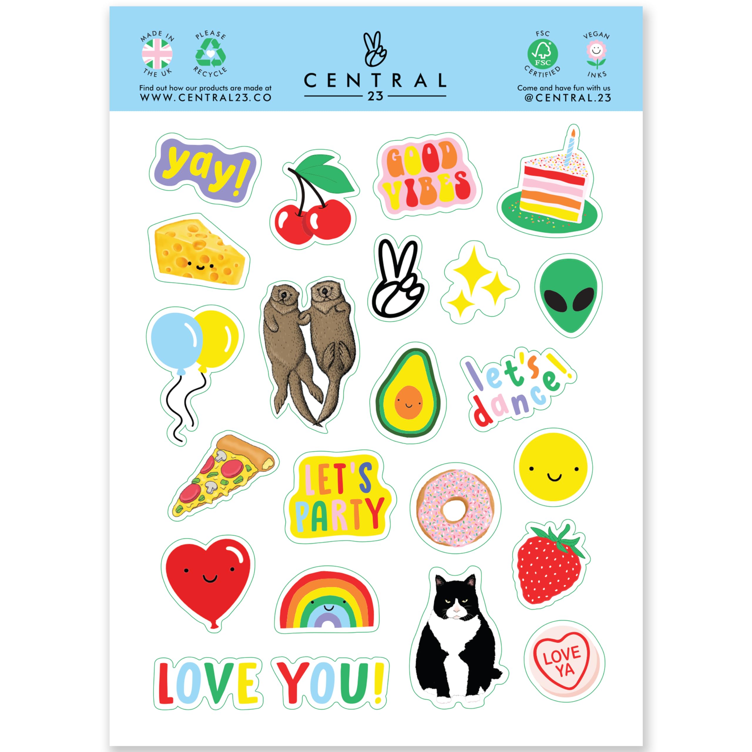 Central 23 New Home Greeting Card - Housewarming Gift for Couples & Friends - UK-Made Congratulations Card with Stickers - Perfect for New Home, Moving & Warm Wishes Celebrations