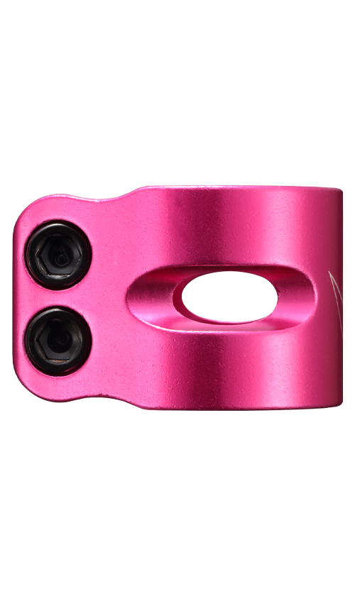 Envy 2 Bolt Oversized Clamp - Hot Pink - Heavy Duty Motorcycle Exhaust Pipe Clamp for Harley, Honda, Yamaha - Perfect for Custom Bike Builds & Performance Upgrades