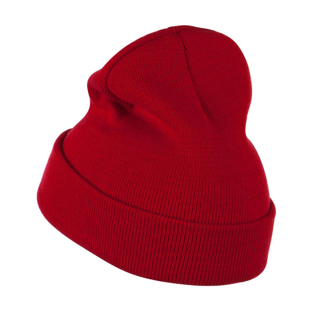 E4Hats.com LA Embroidered Long Beanie - Winter Knit Hat for Men & Women - Cozy Stretchable Skull Cap for Outdoor Activities, Hiking, and Cold Weather Fashion