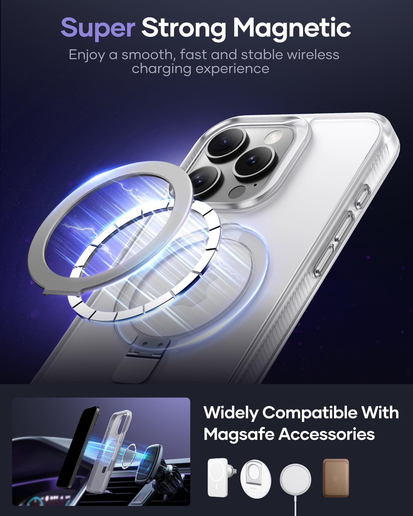 Vihibii Slim Magnetic Case for iPhone 16 Pro Max (6.9