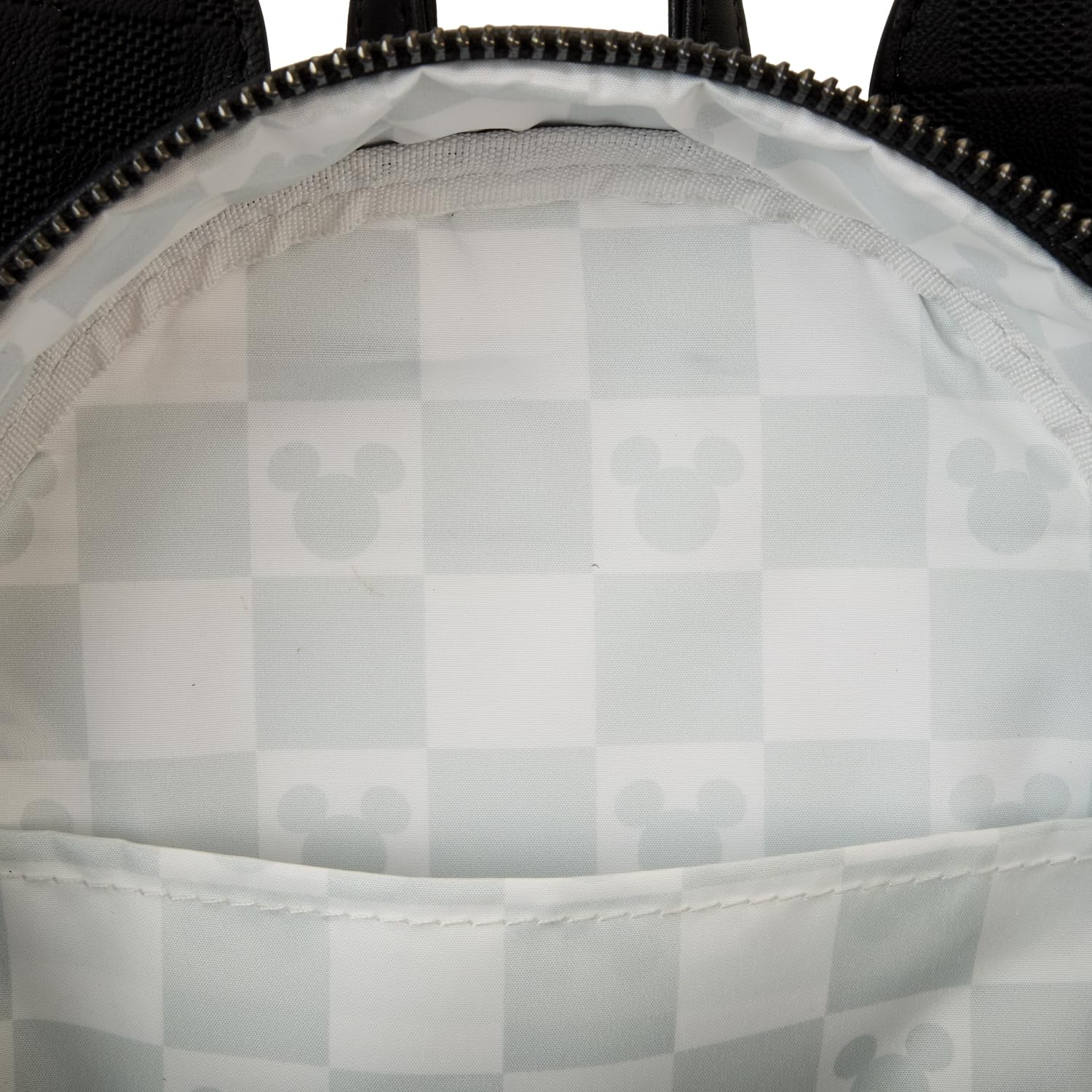 Loungefly Mickey Mouse Checkered Texture Mini Backpack - Disney Official Licensed Small Crossbody Bag for Women & Teens - Perfect for Theme Parks, Travel & Everyday Use