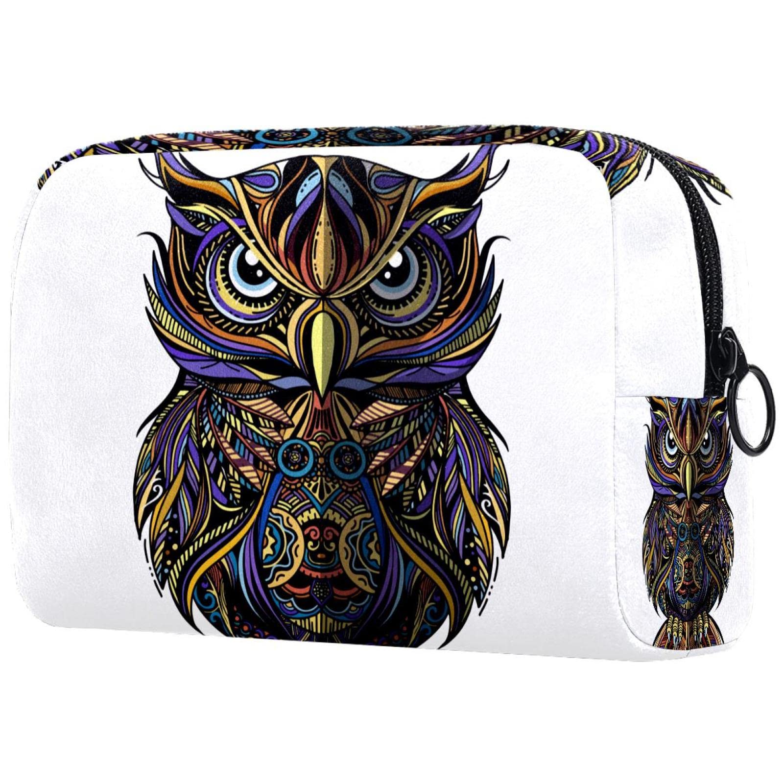 Portable Travel Toiletry Bag with Owl Design - Waterproof Cosmetic Organizer for Makeup & Toiletries | Perfect for Vacation, Gym, and Business Trips
