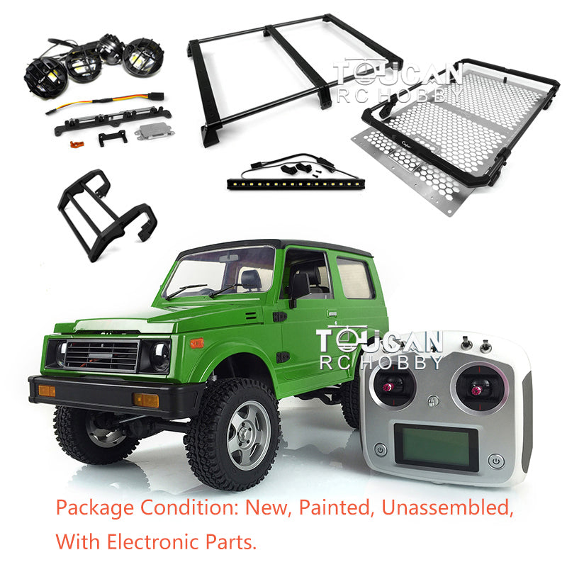1/6 Scale RC Capo Crawler SIXER1 Metal Chassis Kit - Unassembled Plastic Cabin Car Body with Front Bumper, Motor, Servo, I6S ESC & Lights for Off-Road Rock Crawling and Trail Adventures
