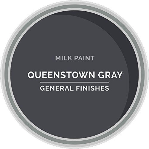 General Finishes Water Based Milk Paint - 1 Gallon, Queenstown Gray - Premium Matte Finish for Furniture, Cabinets & DIY Home Decor Projects