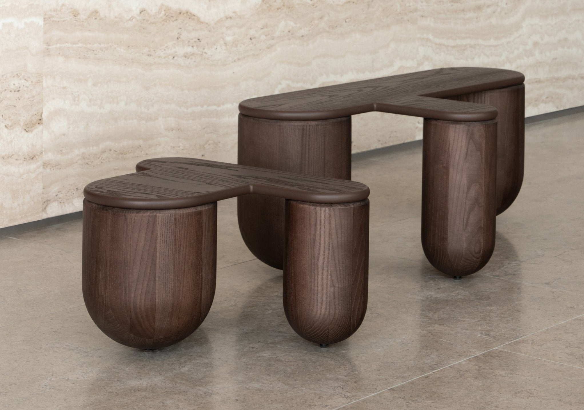 Noom Hello Coffee Table 3 - Modern Side Table for Living Room, Bedroom & Office - Compact End Table with Storage Shelf
