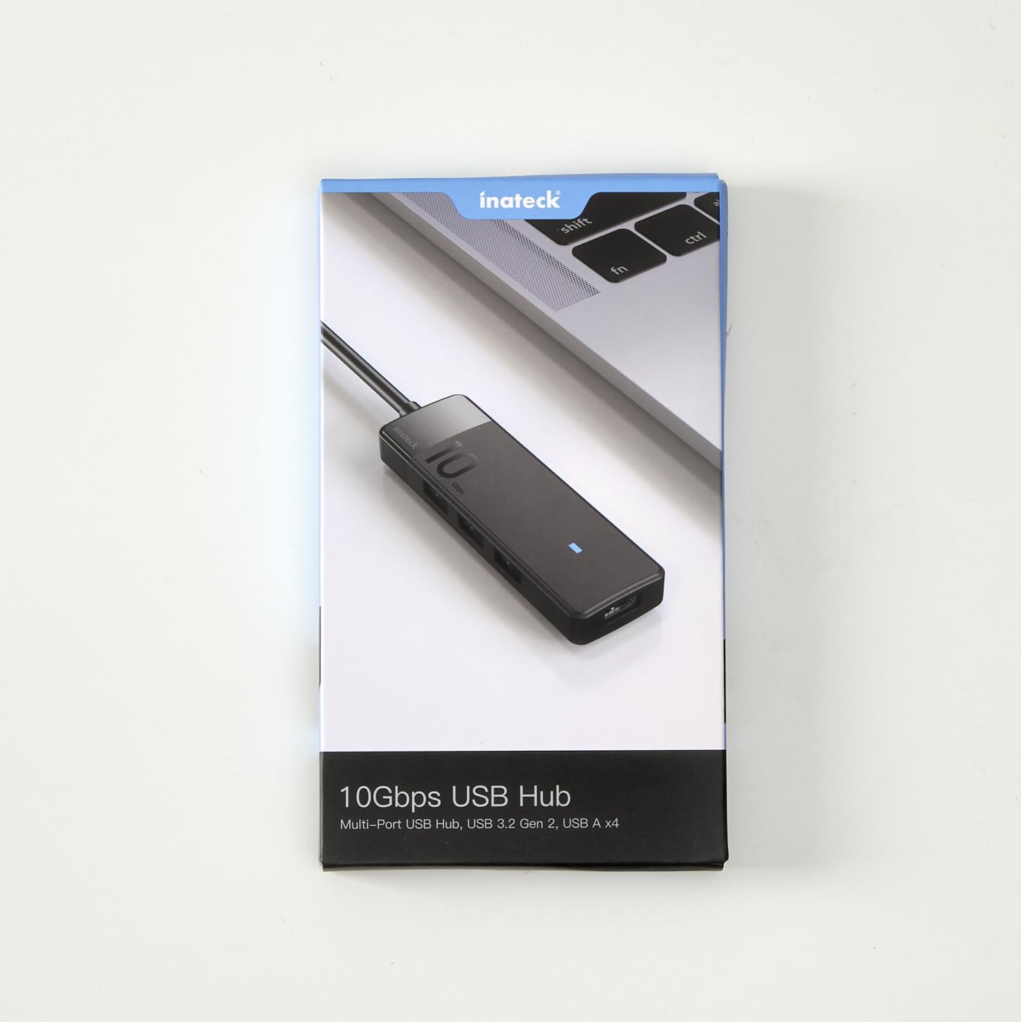 Inateck USB 3.2 Gen 2 Hub with 4 USB A Ports - 10Gbps High-Speed Data Transfer, 2X Faster Than USB 3.0 - Perfect for Laptop, PC, Gaming & Office Accessories (Model HB2025)