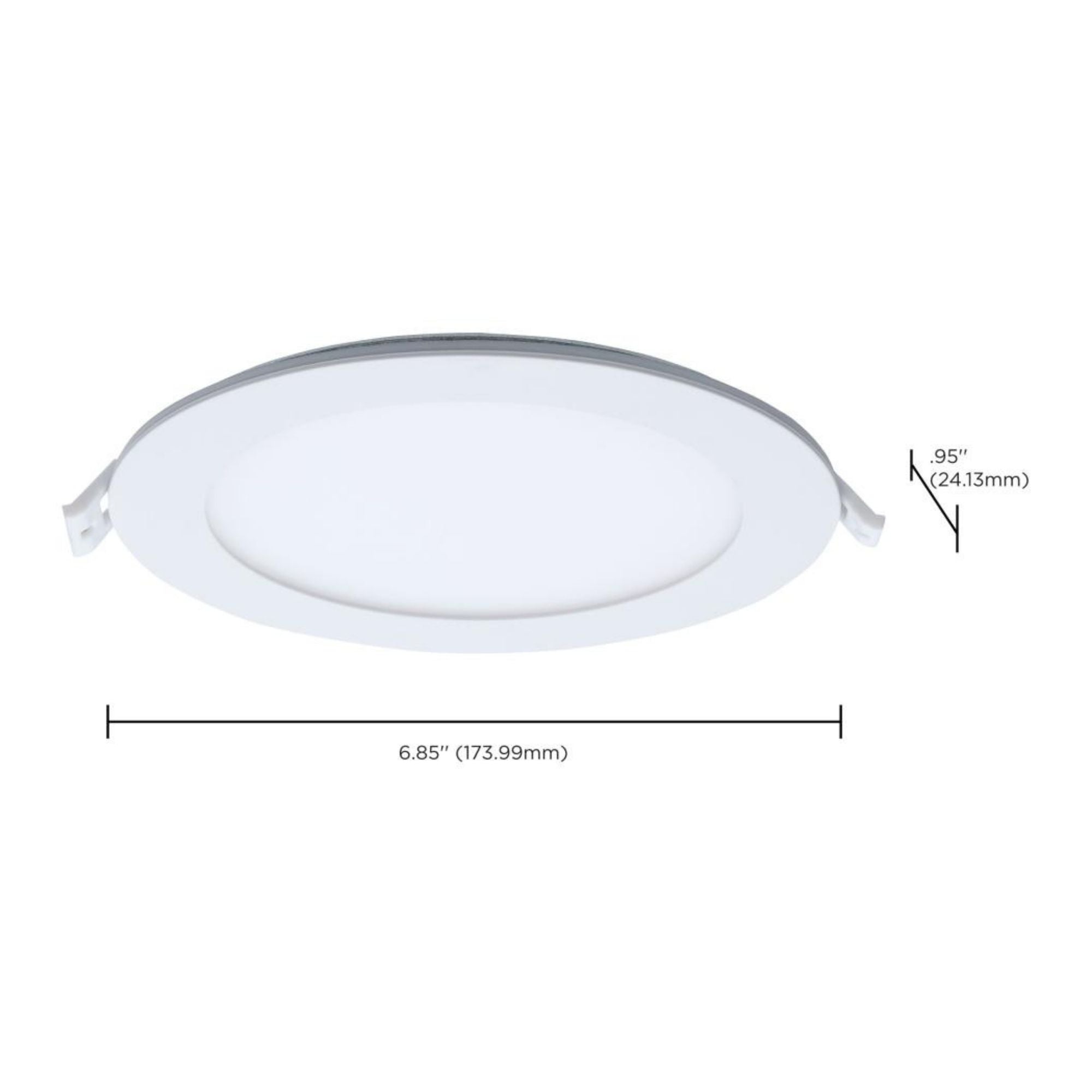 6 Inch LED Recessed Downlight with Night Light - 1000 Lumens, Adjustable Color Temperature (2700K-5000K), White Round Trim - Perfect for Bedrooms, Kitchens, and Hallways