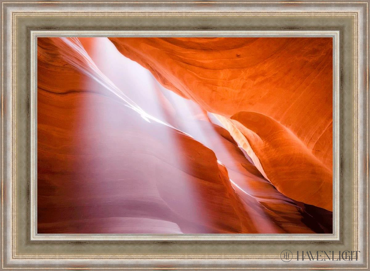 Stunning Antelope Canyon Light Shafts Photography - Natural Sunbeams in Slot Canyon - Perfect for Wall Art, Travel Inspiration & Desert Landscape Decor