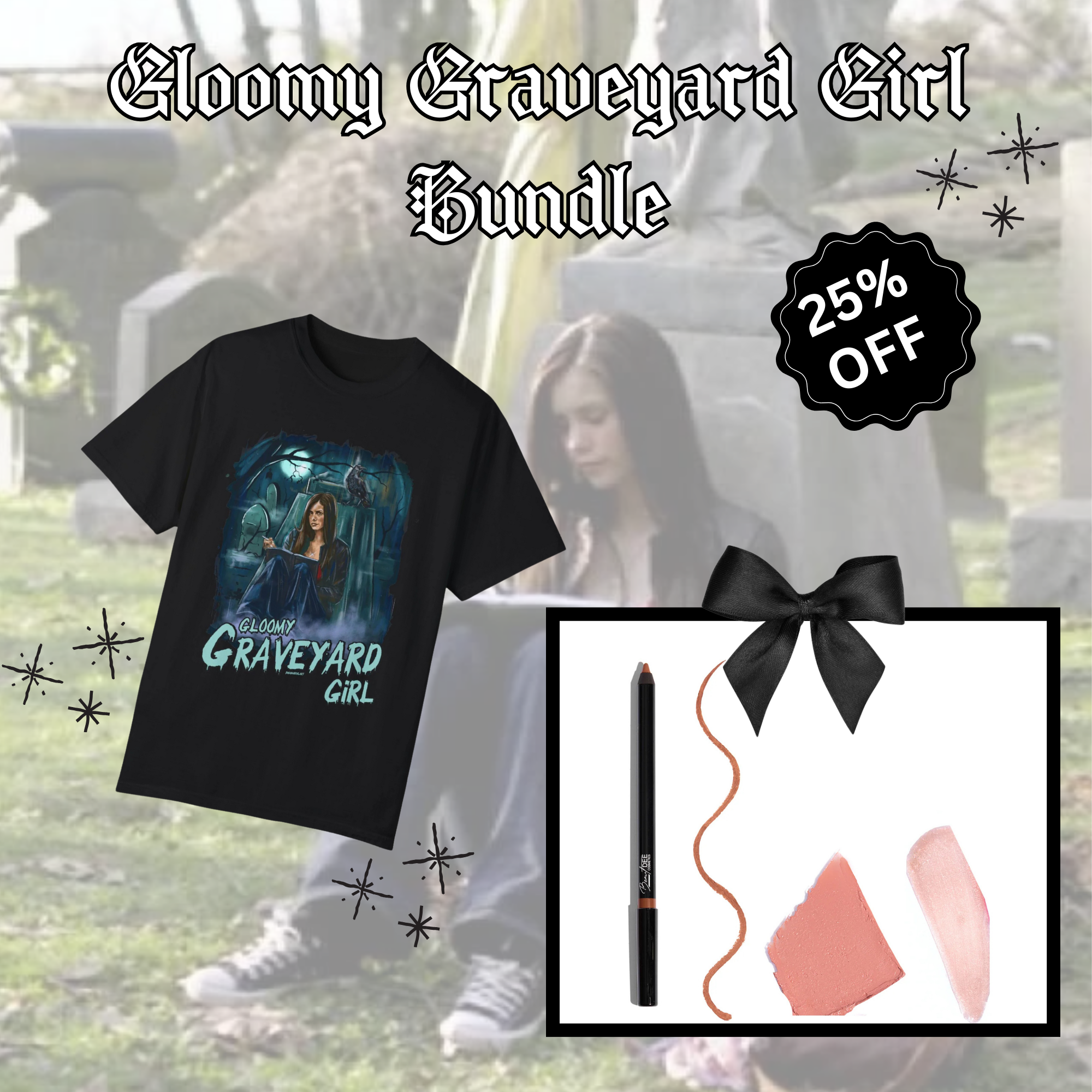 Gloomy Graveyard Girl Bundle - Gothic Fashion Set for Women | Perfect for Halloween, Cosplay & Dark Aesthetic Outfits