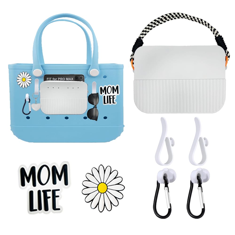 Premium Phone Holder Bag & Key Holder Set - Universal Fit for All Sizes, Cute Charms for Silicone Handbags | Perfect for Women's Fashion Accessories, Travel Organizer & Everyday Essentials