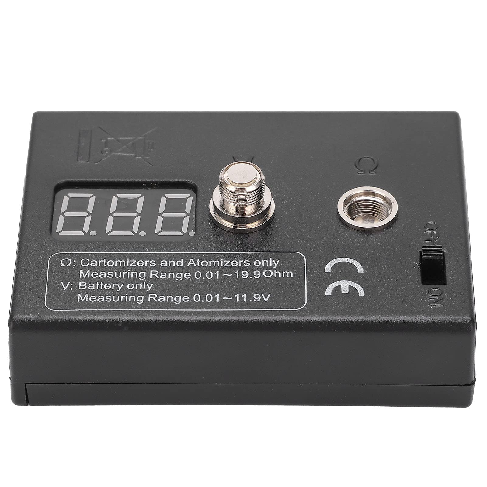 Digital Ohm Meter Tester - 0.01-20Ω Resistance Measurement Tool for Coils, Wires & Atomizers | DIY Electronics Repair, Vaping Mod Testing (3V Power)
