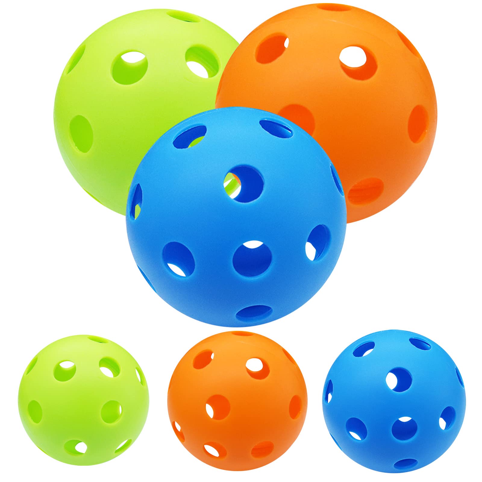 6/12 Pack Hollow Airflow Soft Plastic Baseballs for Kids - 9 Inch Practice Balls for Hitting, Sports Training & Backyard Games - Indoor/Outdoor Use for Baseball, Softball & Backyard Fun