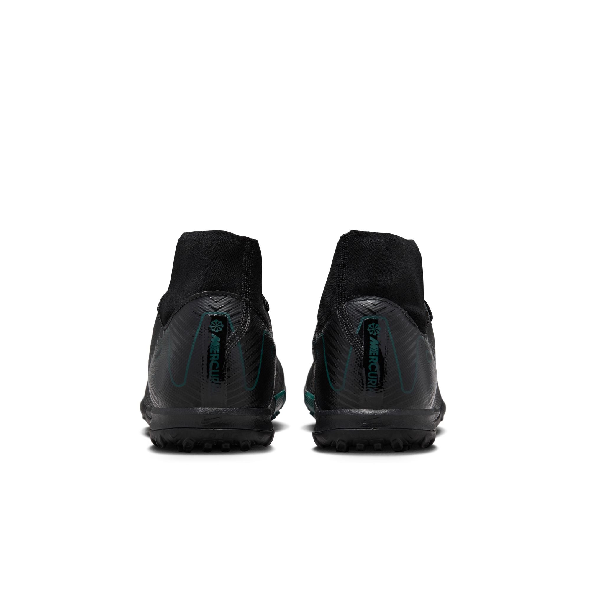 Nike Mercurial Superfly 10 Academy TF Turf Soccer Shoes for Men - Black/Deep Jungle - Artificial Grass Football Cleats for Indoor & Outdoor Training Matches