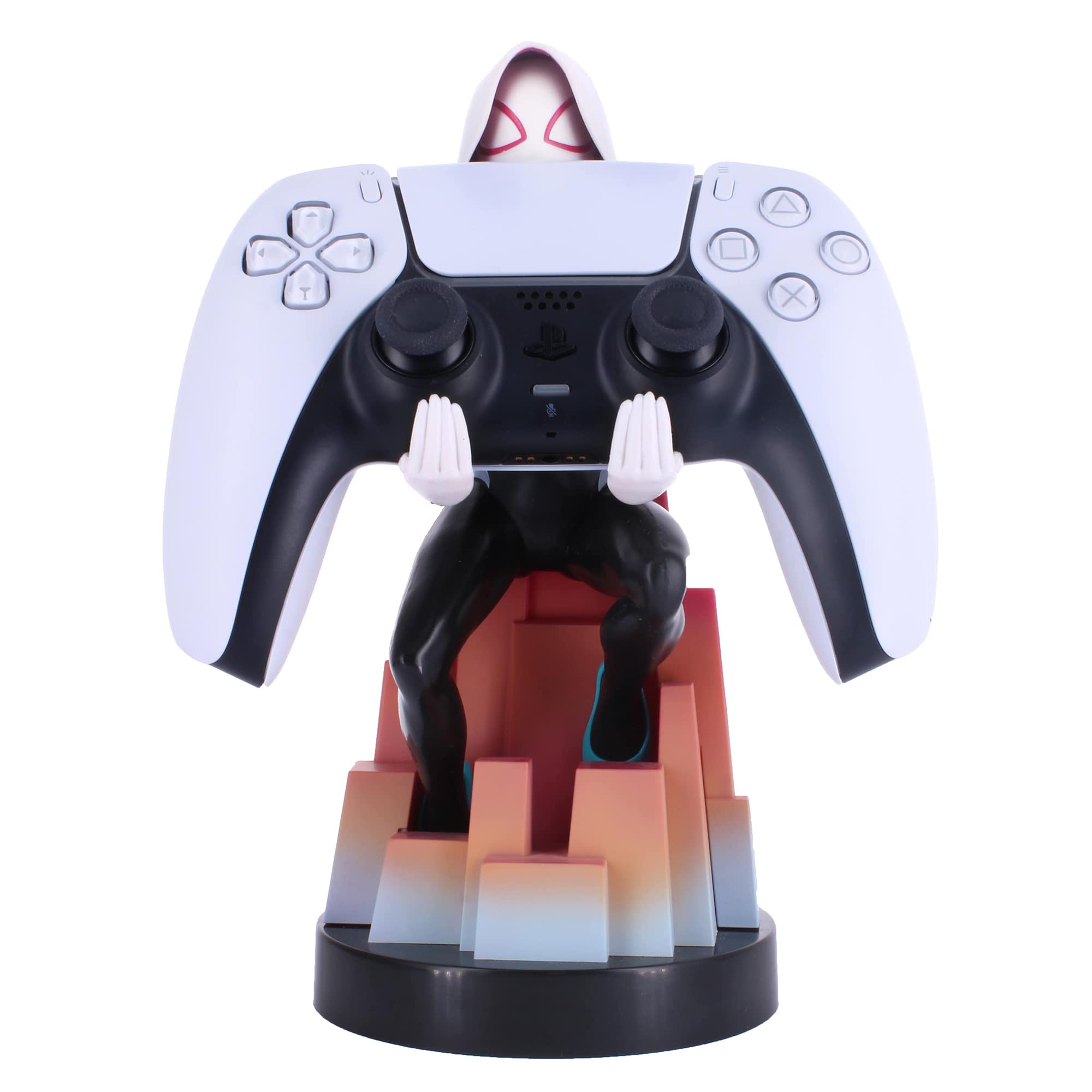 Original Licensed Spider-Gwen Gaming Phone Stand with Controller Holder - Cable Management Desk Organizer for PS5, Xbox & Mobile Gaming Setup | Perfect Gift for Marvel Fans & Gamers