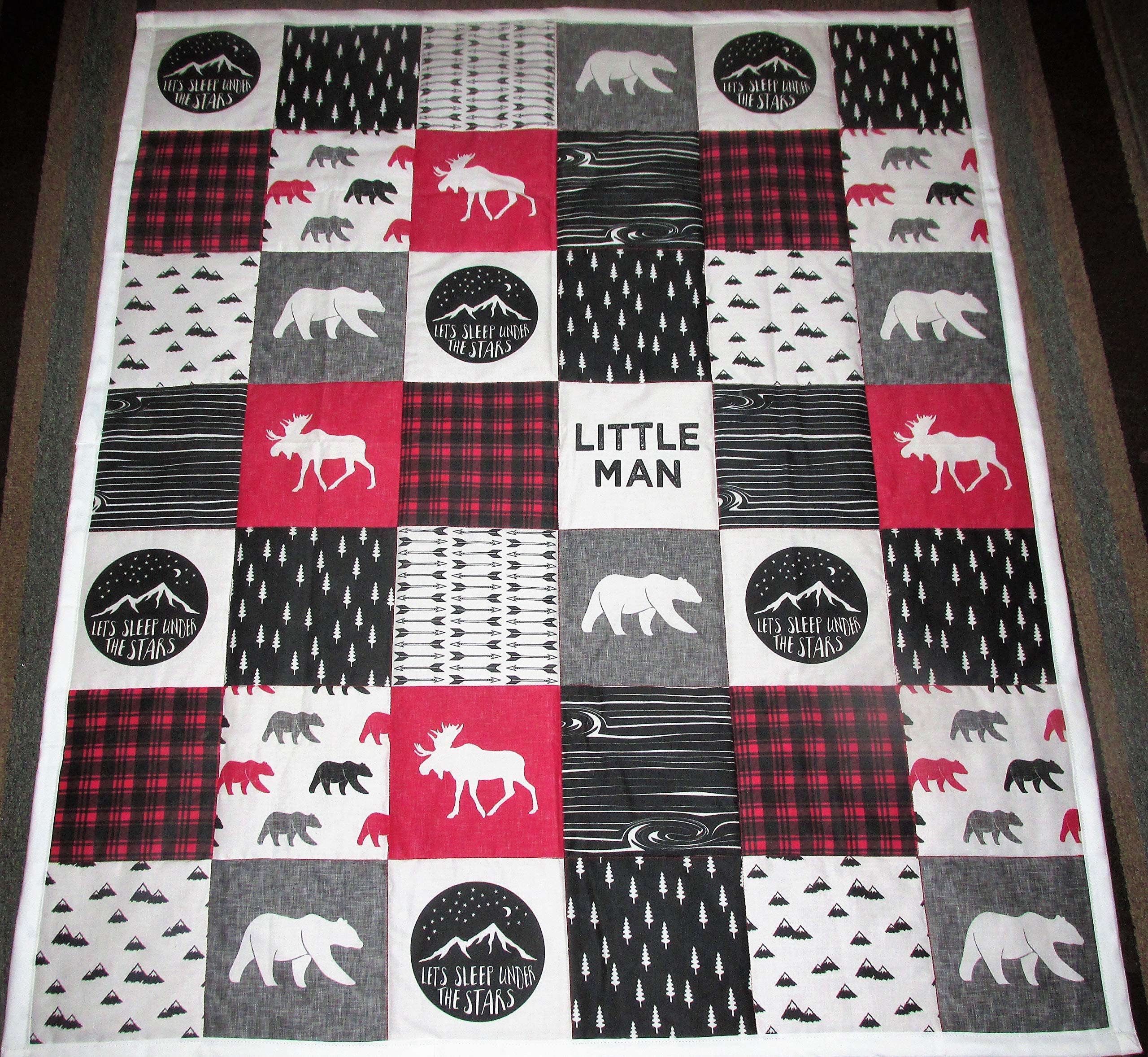 Custom Personalized Baby Crib Quilt - Handmade Nursery Blanket for Newborns & Infants | Perfect for Nursery Decor, Baby Showers & Cozy Bedtime